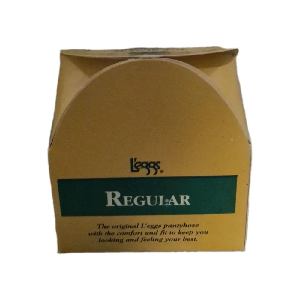 L'eggs Pantyhose Size B Jet Black Regular Sheer Toe Regular New Deadstock